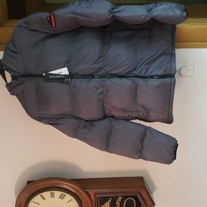 REASON Brand XL (Brown) Charcoal Gray Winslow Winter Puffer Jacket Hooded